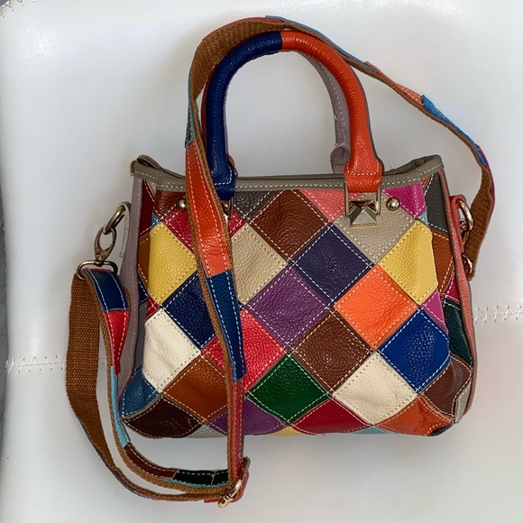 New Handmade Patchwork Hand-Crossbody Bag - Picture 1 of 8